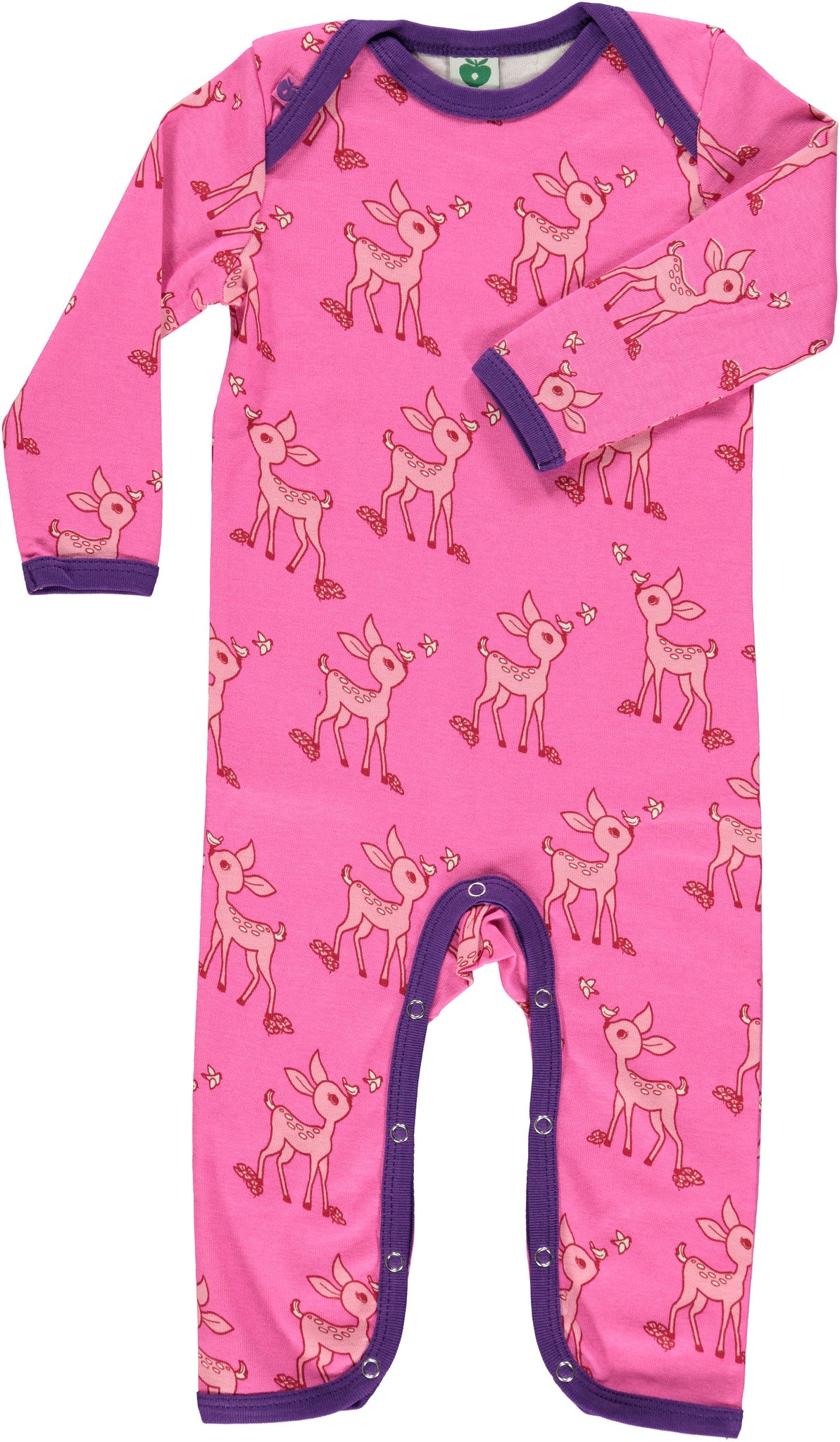 Smafolk - Jumpsuit Pink Deer - Roze Hertjes