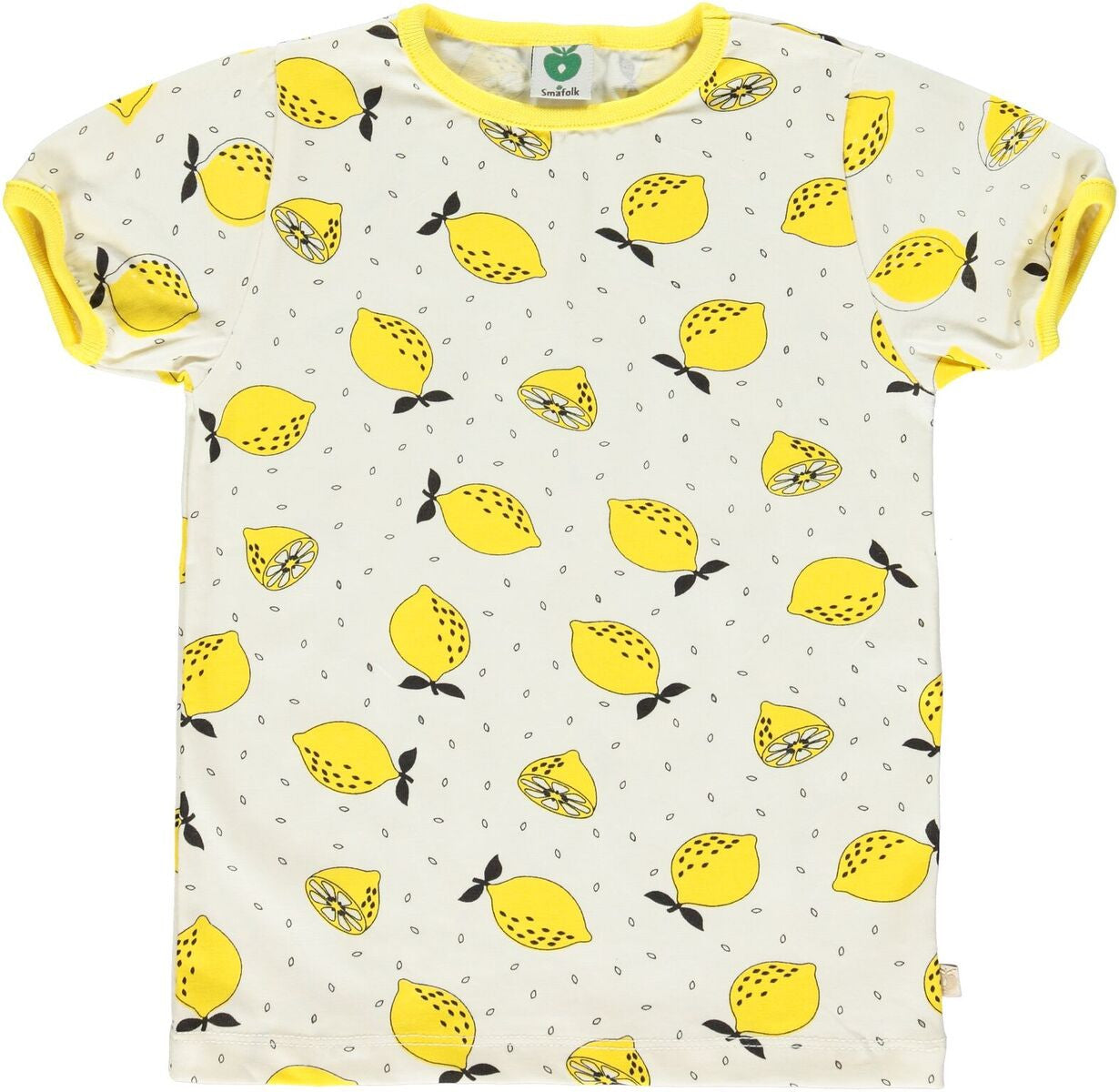 Smafolk - T-Shirt Ecru Gele Citroenen Yellow Lemons