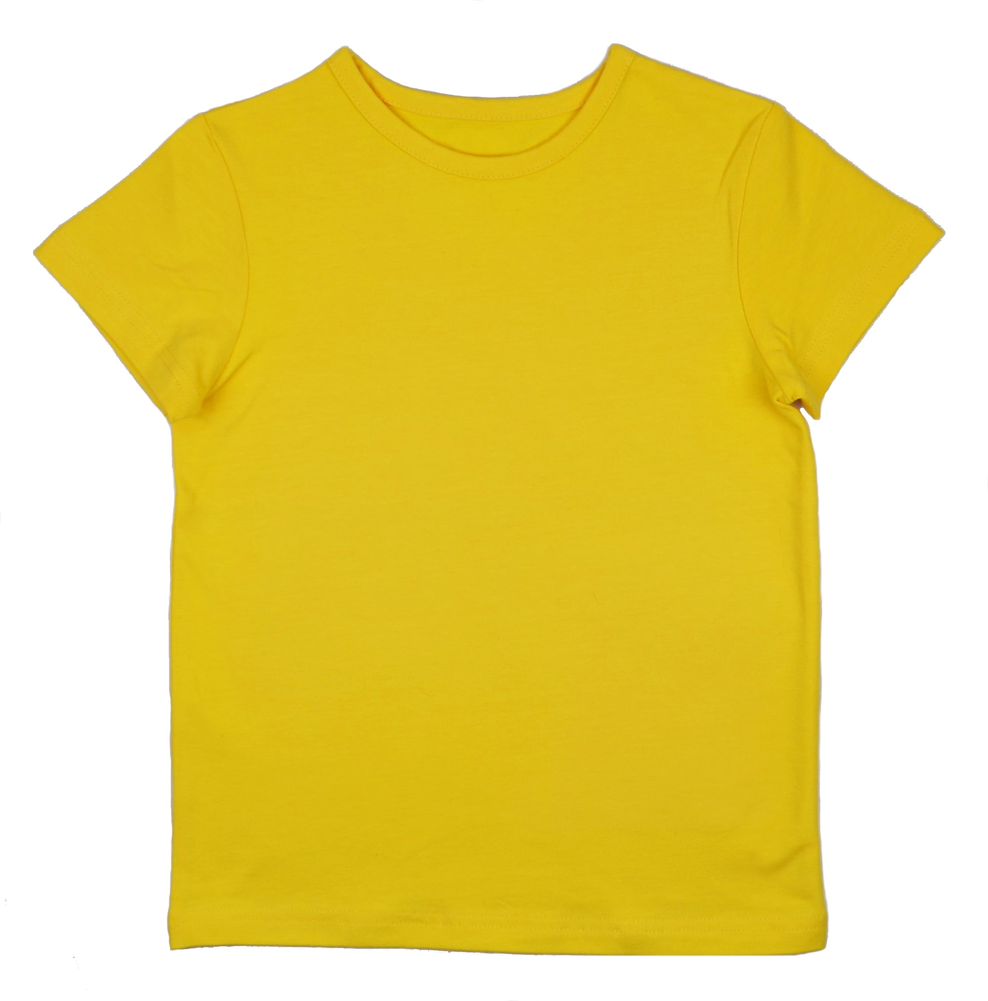 Baba Kidswear - T-shirt Girls Lemon - Effen Shirt Lemon Geel