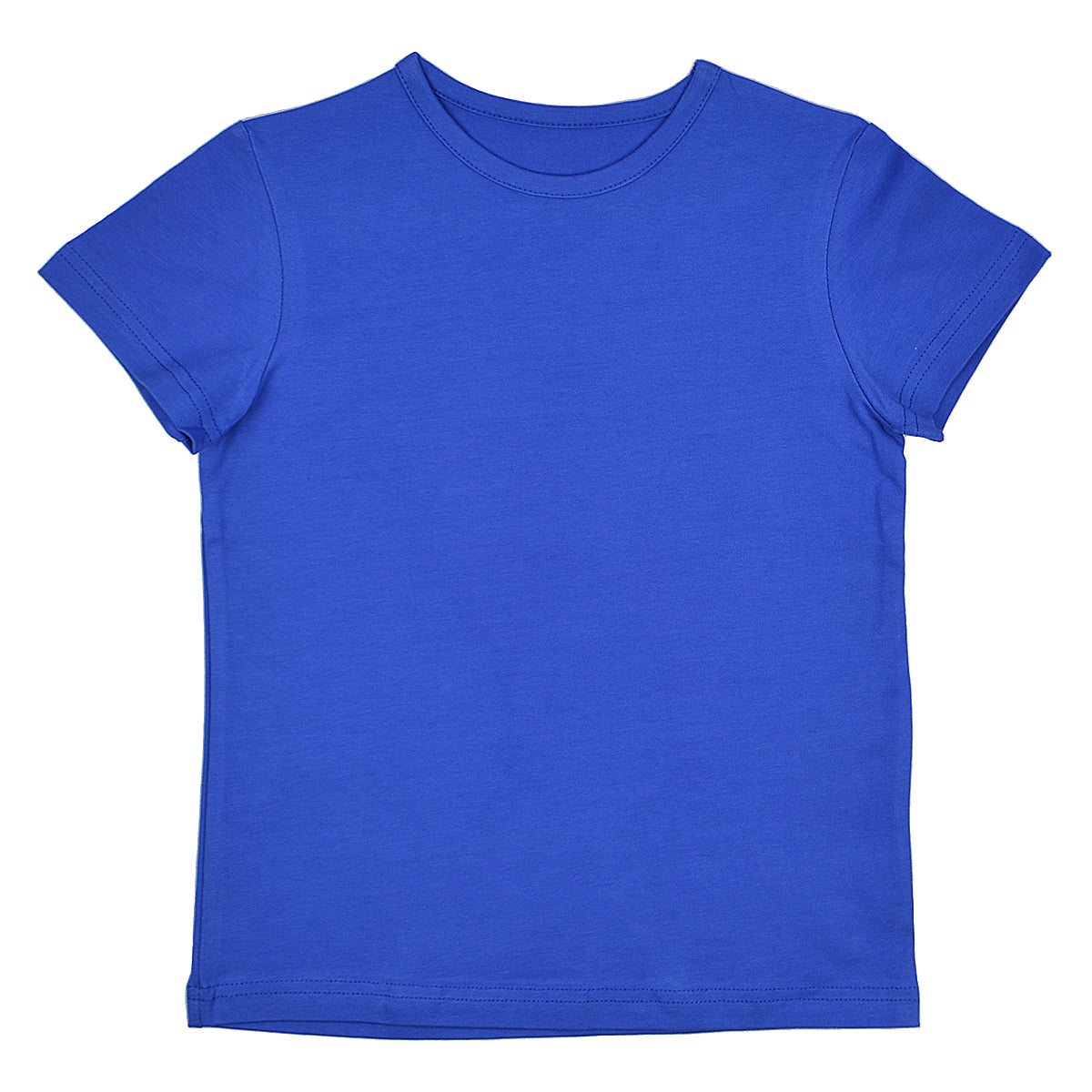 Baba Kidswear - T-shirt Girls Turkish sea - Effen Shirt Kobalt Blauw
