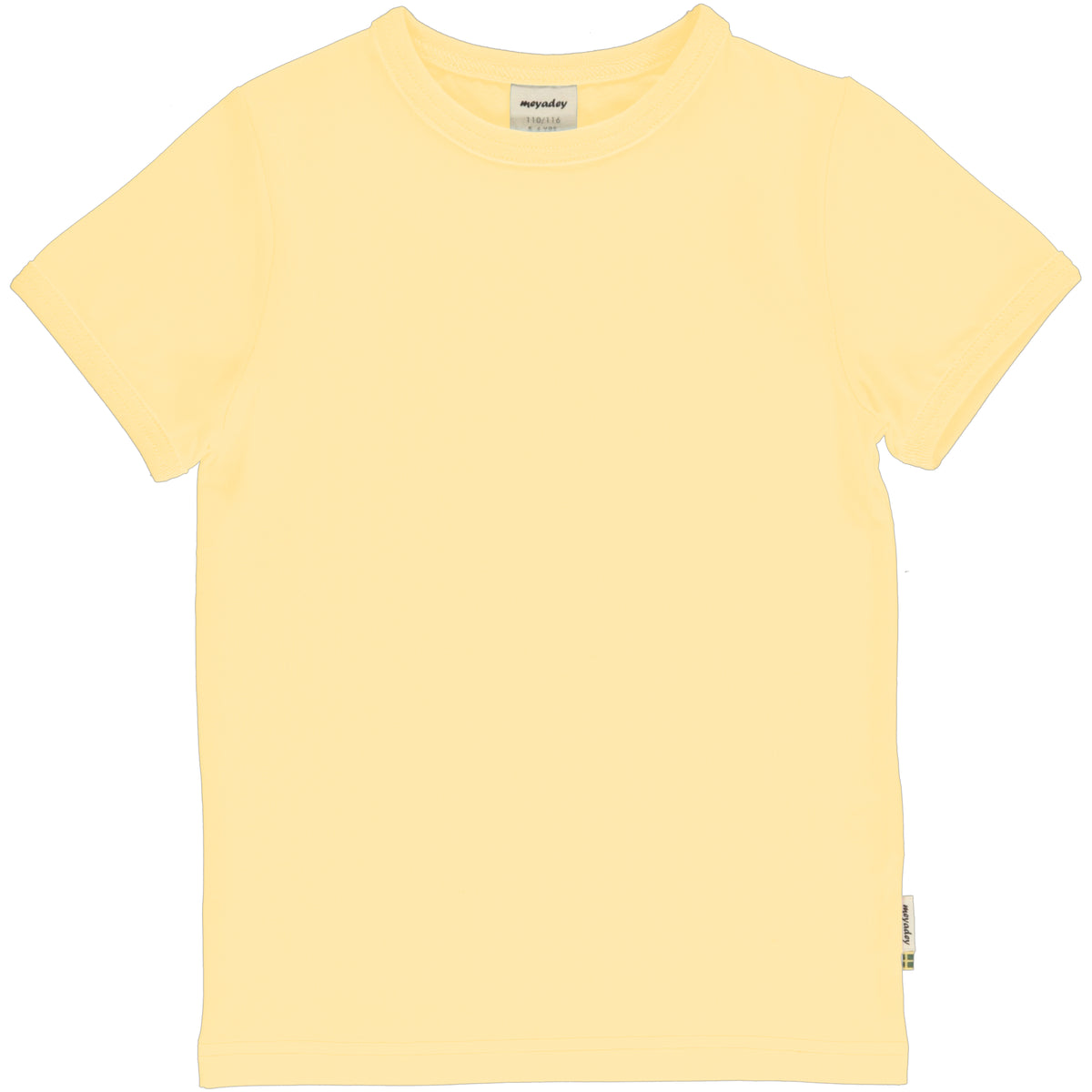 Meyadey - Top SS Solid Yellow Soft T-Shirt Zacht Geel