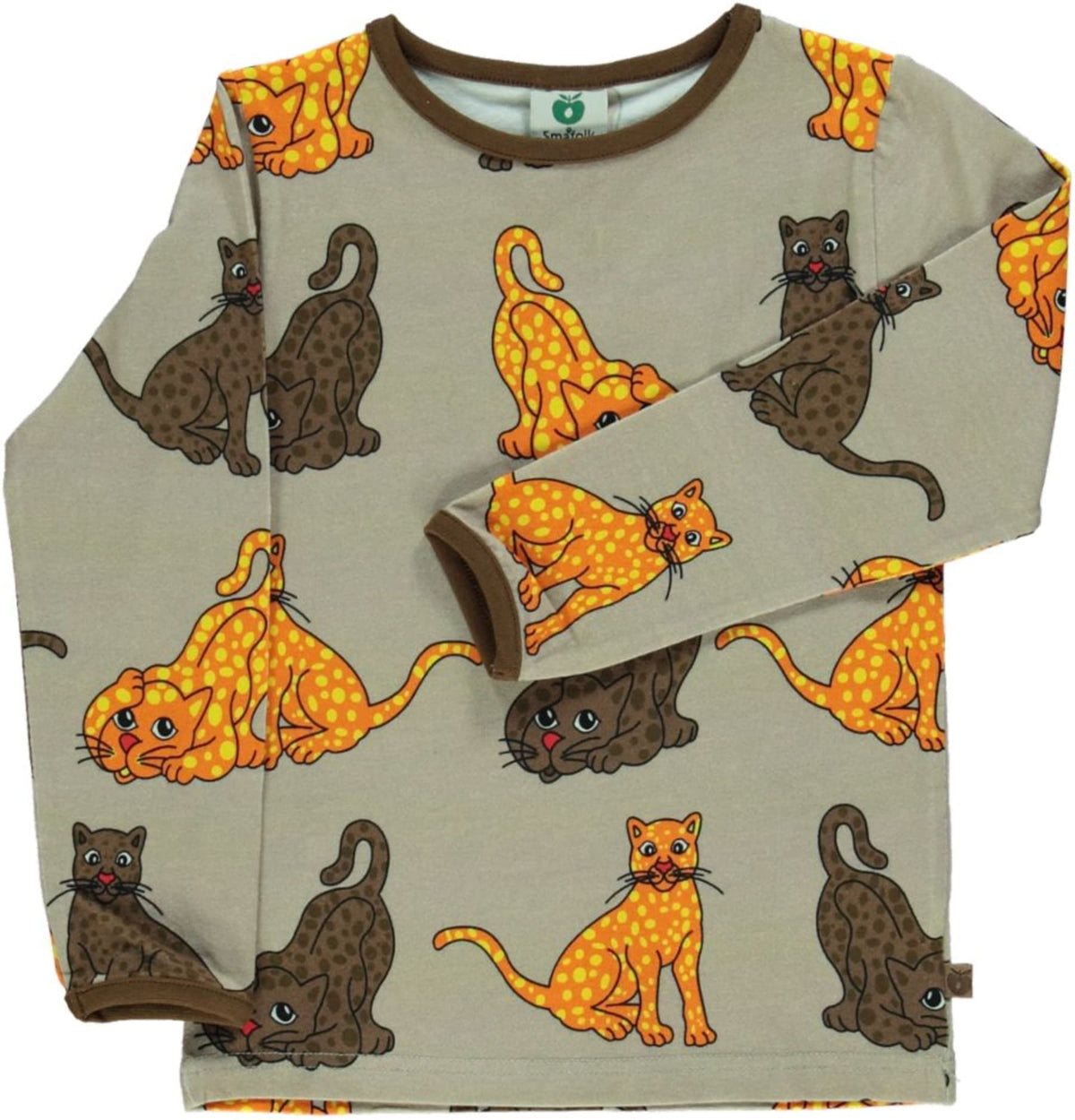 Smafollk - Longsleeve Snowleopard Sand - Sneeuwluipaard Zand