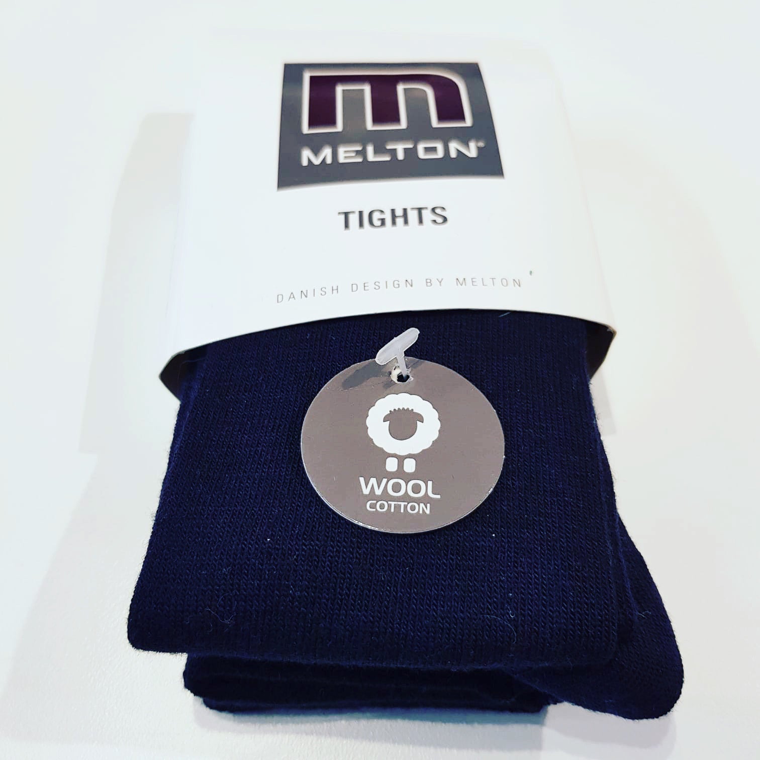 Melton - Tights Wool Dark Navy