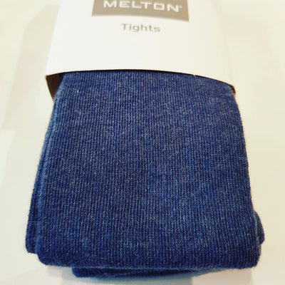 Melton - Tights Plain Dark Blue Denim