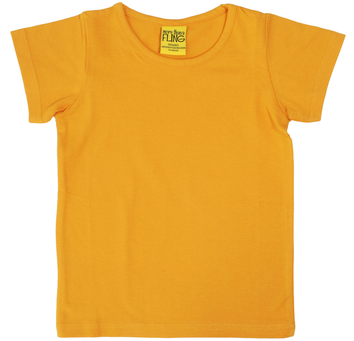 More Than A Fling T Shirt Mustard - Shirt Mosterd Geel