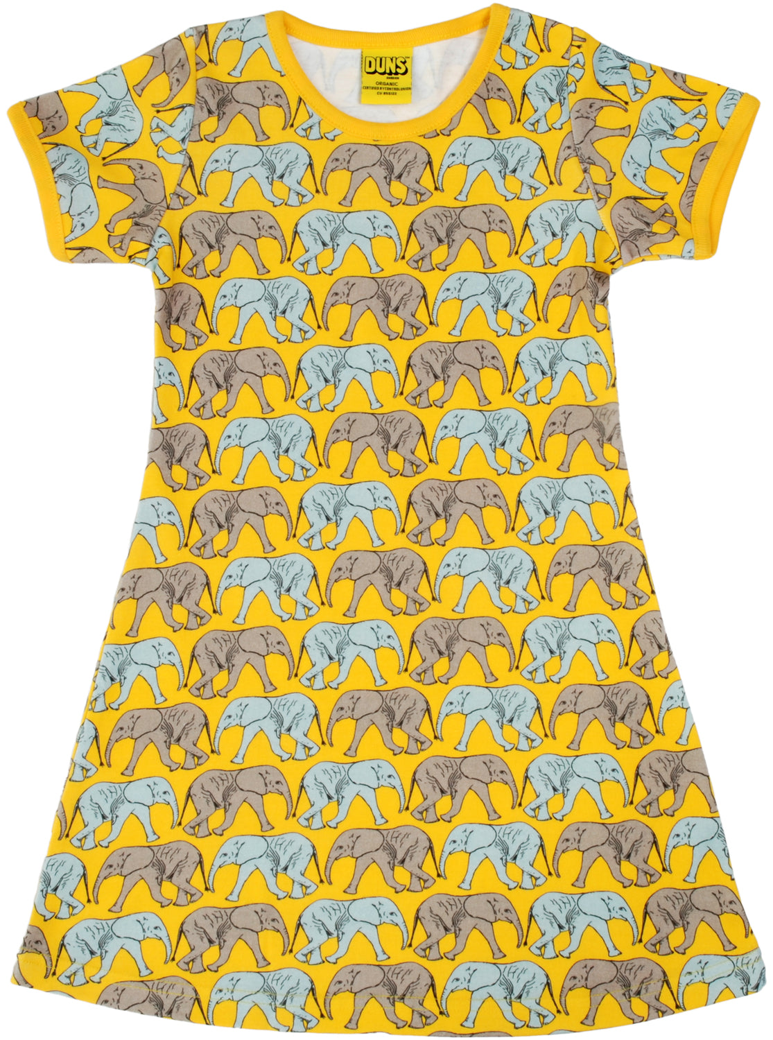 Duns Sweden - Short Sleeve Dress Elephant Yellow