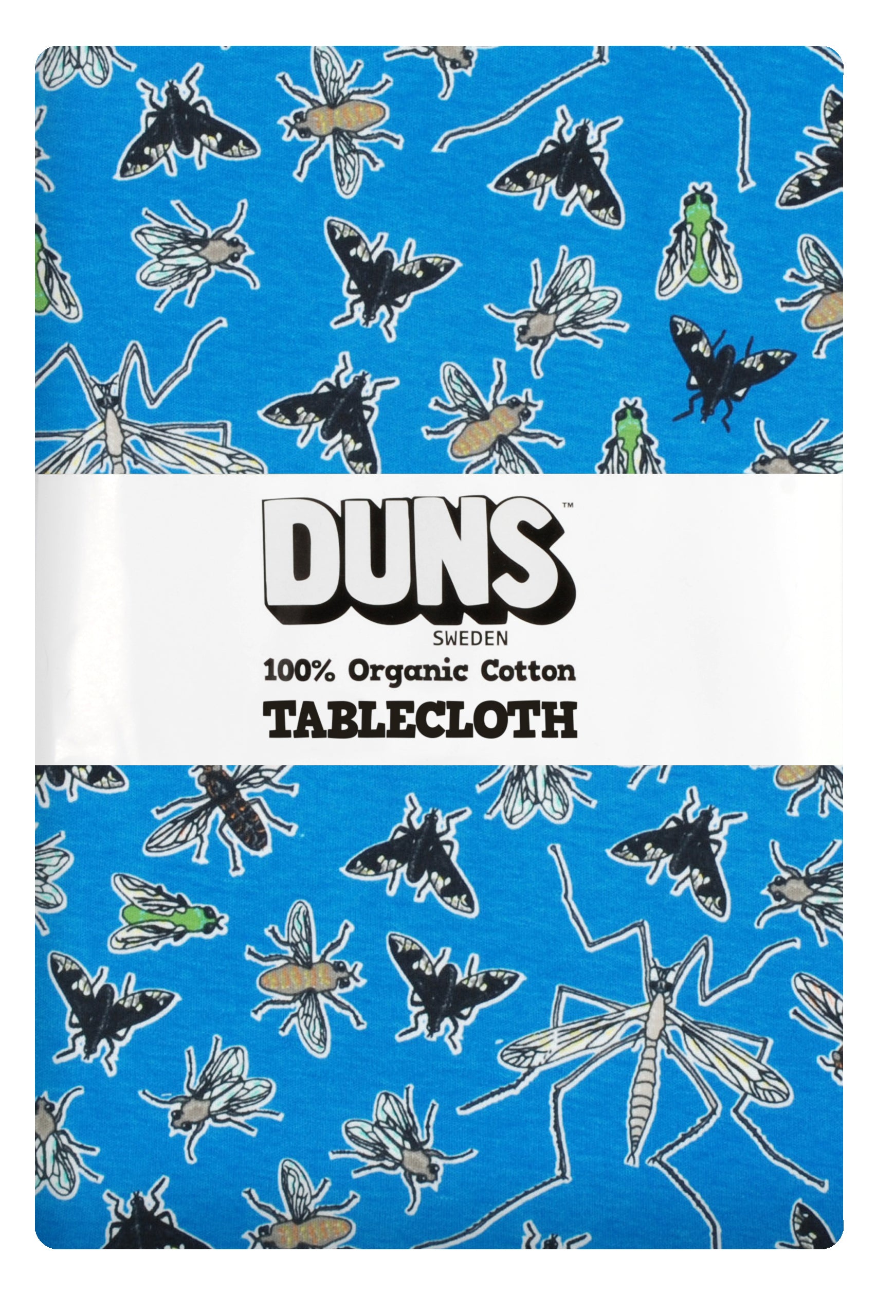 Duns Sweden Tablecloth Flies Blue - Tafelkleed Vliegen Blauw