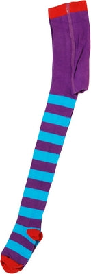 Duns Sweden Tights Purple/Blue Red Toe - Paars/Blauw gestreepte Maillot