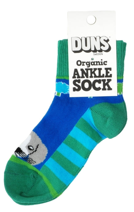 Duns Sweden Socks Blue/Green Dogs - Sokken Blauw/Groen Honden