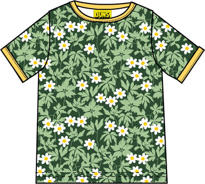 Duns Sweden - T-shirt Wood Anemone Green - Bosanemoon Groen